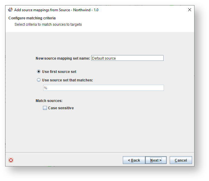 WhereScape 3D 9.0.6.1 > Adding Source Mappings > Addsourcemapping_criteria2.png