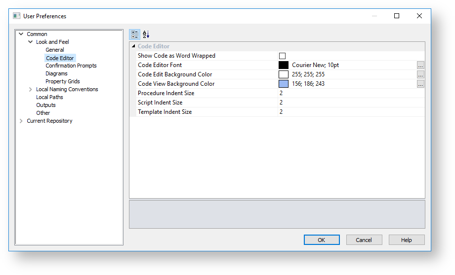 WhereScape RED 10.2.0.0 > Common > Code Editor.png