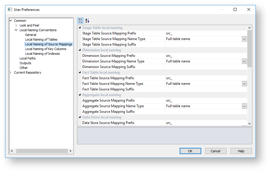 WhereScape RED 10.2.0.0 > Common > Local Naming of Source Mapping.png